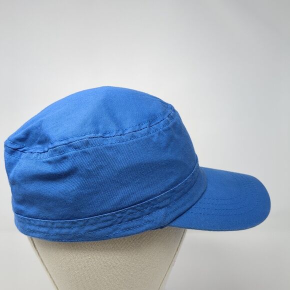 J. Linderberg Cadet Army Cap Blue Medium Lightweight Emblem Blank Cotton - Picture 4 of 10
